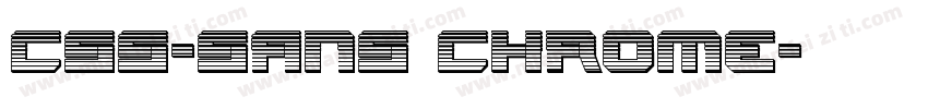 CSS-SANS Chrome字体转换